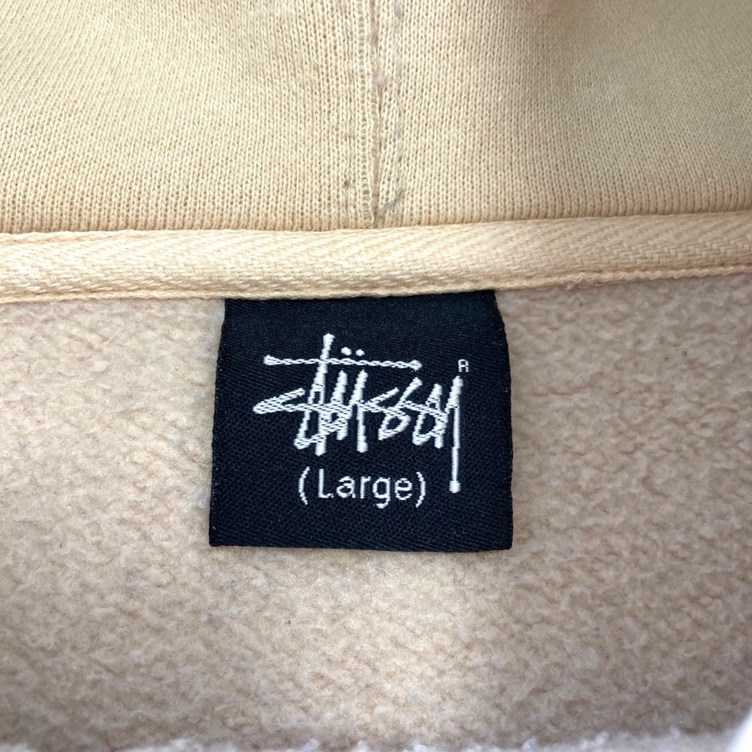 STUSSY(ステューシー)の【stussy】ステューシー センターロゴ スウェットパーカー 飛び散りロゴ メンズのトップス(パーカー)の商品写真