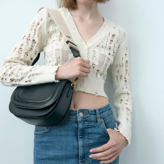 ZARA - zara イニシャル ショルダー バッグ ザラ クロスボディ ミニ コンパクト