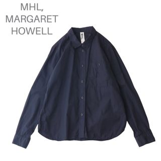 マーガレットハウエル(MARGARET HOWELL)のMHL,MARGARET HOWELL COTTON POPLIN シャツ(シャツ/ブラウス(長袖/七分))