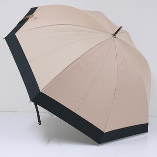 日傘 サンバリア100 完全遮光日傘 USED美品 ピンク ブラック コンビ UV 遮光 遮熱 Lサイズ 60cm  S0681(傘)
