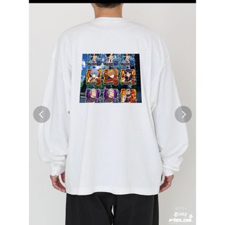 カルナムール　パチンコ背景ロングTシャツ白