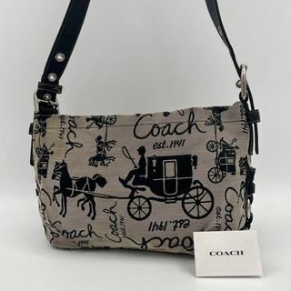 コーチ(COACH)の【美品】2way coach ショルダーバッグ ハンドバッグ　馬車　馬　ホース(ハンドバッグ)