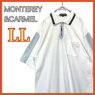 【美品!!】 MONTEREY&CARMEL 半袖 ポロシャツ 白 ホワイト(ポロシャツ)