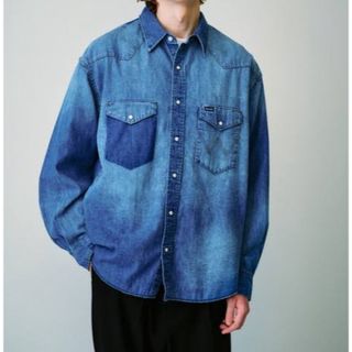 ラングラー(Wrangler)のWrangler デニムシャツ　ウエスタンシャツ デニムウエスタンシャツ(シャツ)