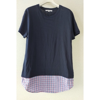 カルヴェン(CARVEN)のCARVEN 　カルヴェン　半袖Tシャツ　重ね着風　未使用(Tシャツ(半袖/袖なし))