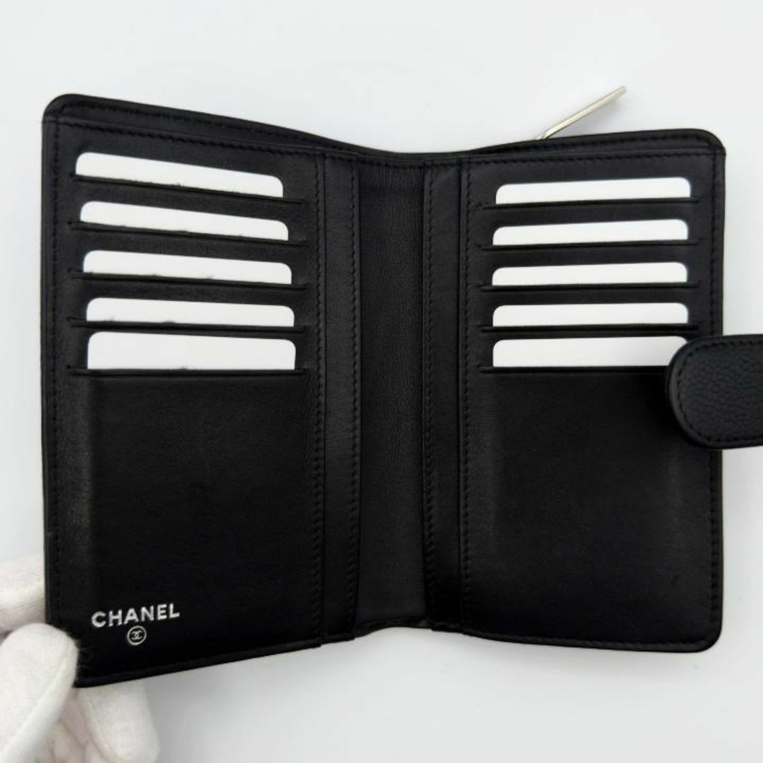 CHANEL(シャネル)の限定価格♪　シャネル財布　キャビアスキン　ミディアムウォレット　二つ折り財布 レディースのファッション小物(財布)の商品写真