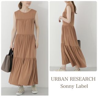 アーバンリサーチ(URBAN RESEARCH)のアーバンリサーチ　サニーレーベル  ノースリーブティアードワンピース(ロングワンピース/マキシワンピース)