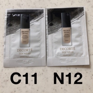 コスメデコルテ(COSME DECORTE)のゼンウェアフルイド C11N12 試供品(ファンデーション)