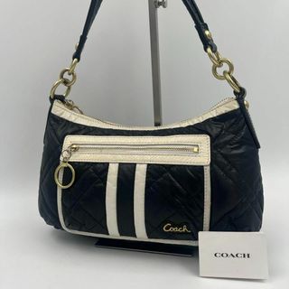 コーチ(COACH)の【美品】coach ショルダーバッグ　肩掛け　キルティング　ヘリテージ　トート(ハンドバッグ)