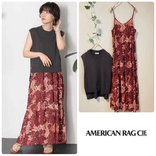 AMERICAN RAG CIE - AMERICAN RAG CIE ニットベスト+キャミワンピース セット