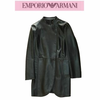 Emporio Armani - ARMANI 1枚仕立 ラム レザーコート 38 ★未使用 アルマーニ