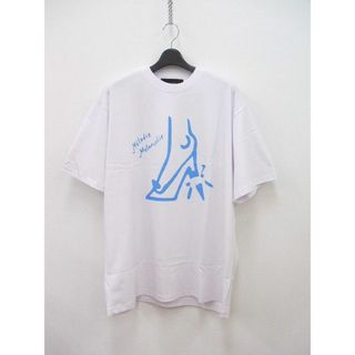 pleasure プリント半袖Tシャツ サイズM 白、水色 メンズ プレジャー 【中古】0-0807S◆(Tシャツ/カットソー(半袖/袖なし))