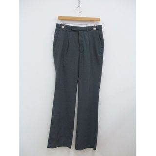 マンドゥ(MANDO)のMando POLYESTER B/EYE 1PLEATS BOOT CUT SLACKS/ブーツカットスラックスパンツ パンツ グレー メンズ マンド【中古】0-0916G♪(ワークパンツ/カーゴパンツ)