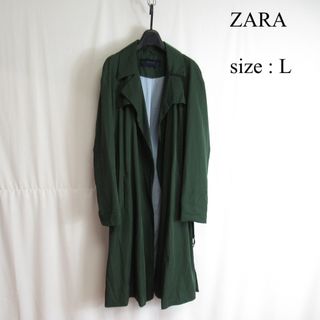 ザラ(ZARA)のZARA タイロッケン コート トレンチ ロングコート アウター ジャケット L(トレンチコート)