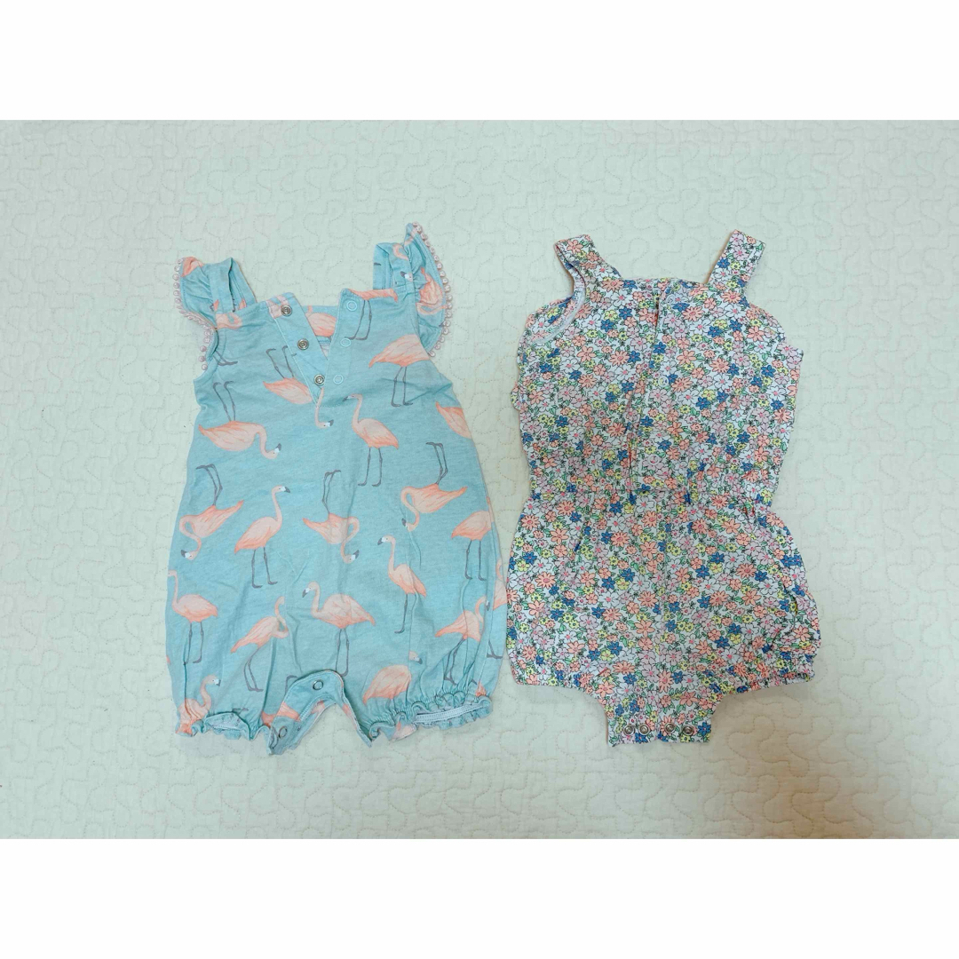 carter's(カーターズ)のコストコ　carter's ロンパース　2点セット　女の子　9m キッズ/ベビー/マタニティのベビー服(~85cm)(カバーオール)の商品写真