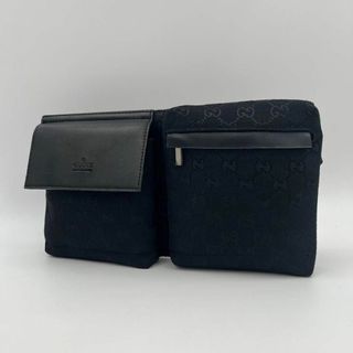 Gucci - 【美品】GUCCI ボディバッグ GG シルバー金具 28566 メンズ