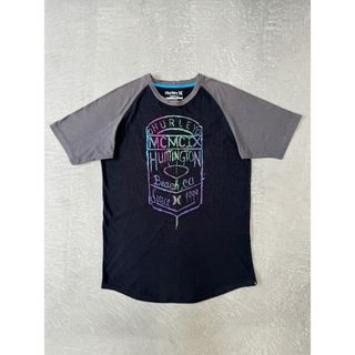 Hurley - ハーレー プリント Tシャツ グレー L Hurley カットソー トップス