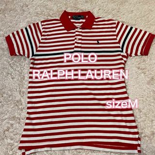 ポロラルフローレン(POLO RALPH LAUREN)のポロラルフローレン　ボーダー　ポロシャツ　メンズM(ポロシャツ)