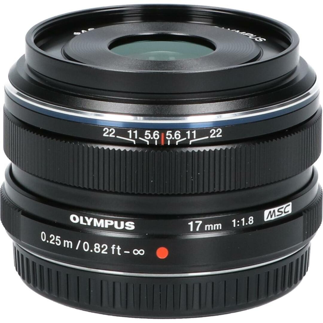 OLYMPUS(オリンパス)のＯＬＹＭＰＵＳ　ＭＺＤ１７ｍｍ　Ｆ１．８ＢＬＡＣＫ スマホ/家電/カメラのカメラ(レンズ(ズーム))の商品写真