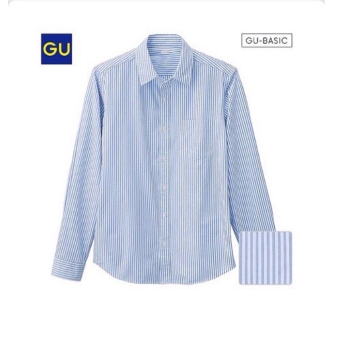 GU(ジーユー)のブロードストライプシャツ メンズのトップス(シャツ)の商品写真