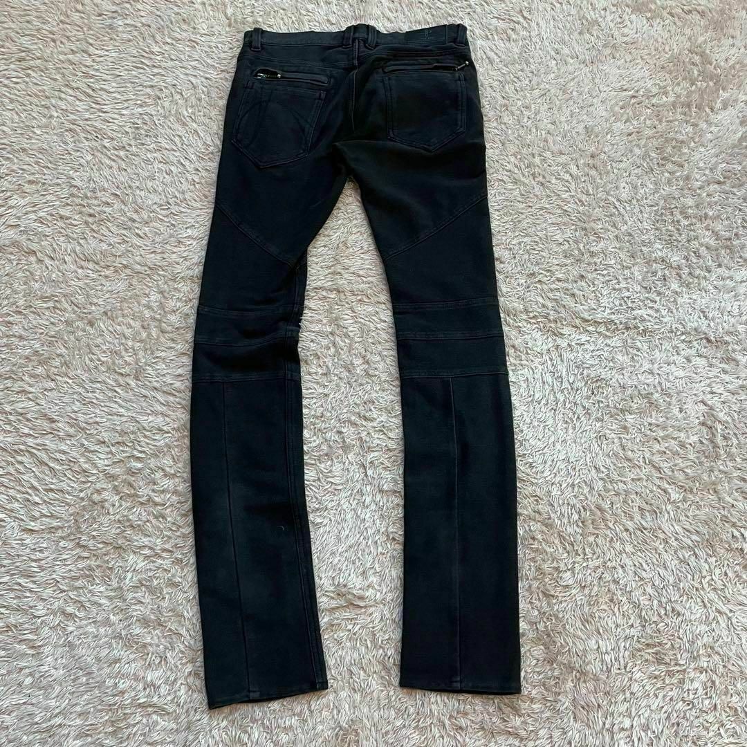NO ID.(ノーアイディー)のノーアイディー　ブラック　バイカーパンツ　ストレッチコットン　サイズM メンズのパンツ(デニム/ジーンズ)の商品写真
