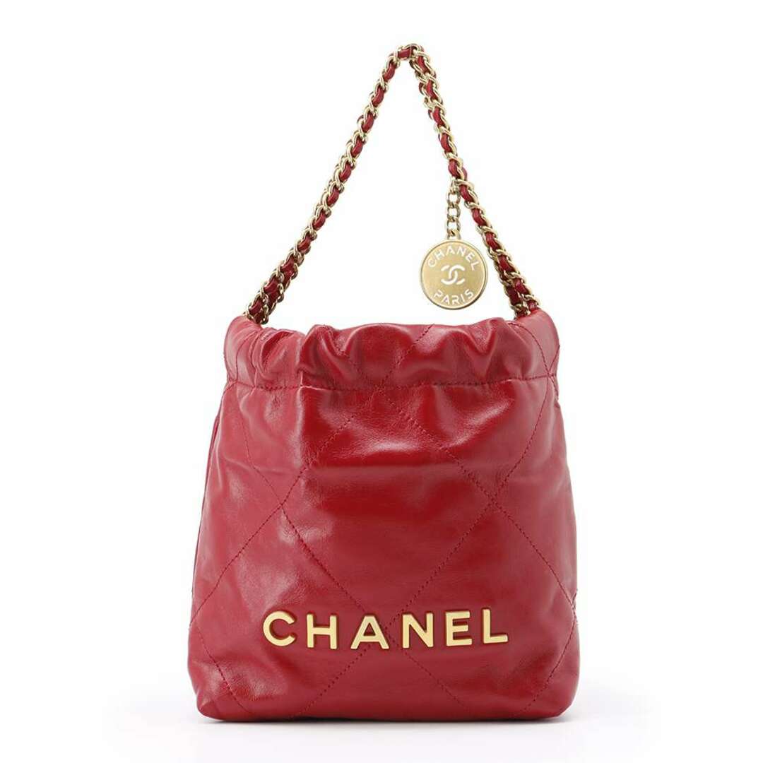 CHANEL(シャネル)のシャネル ハンドバッグ CHANEL 22 ミニ ココマーク シャイニーカーフレザー AS3980 2wayショルダー レディースのバッグ(ハンドバッグ)の商品写真