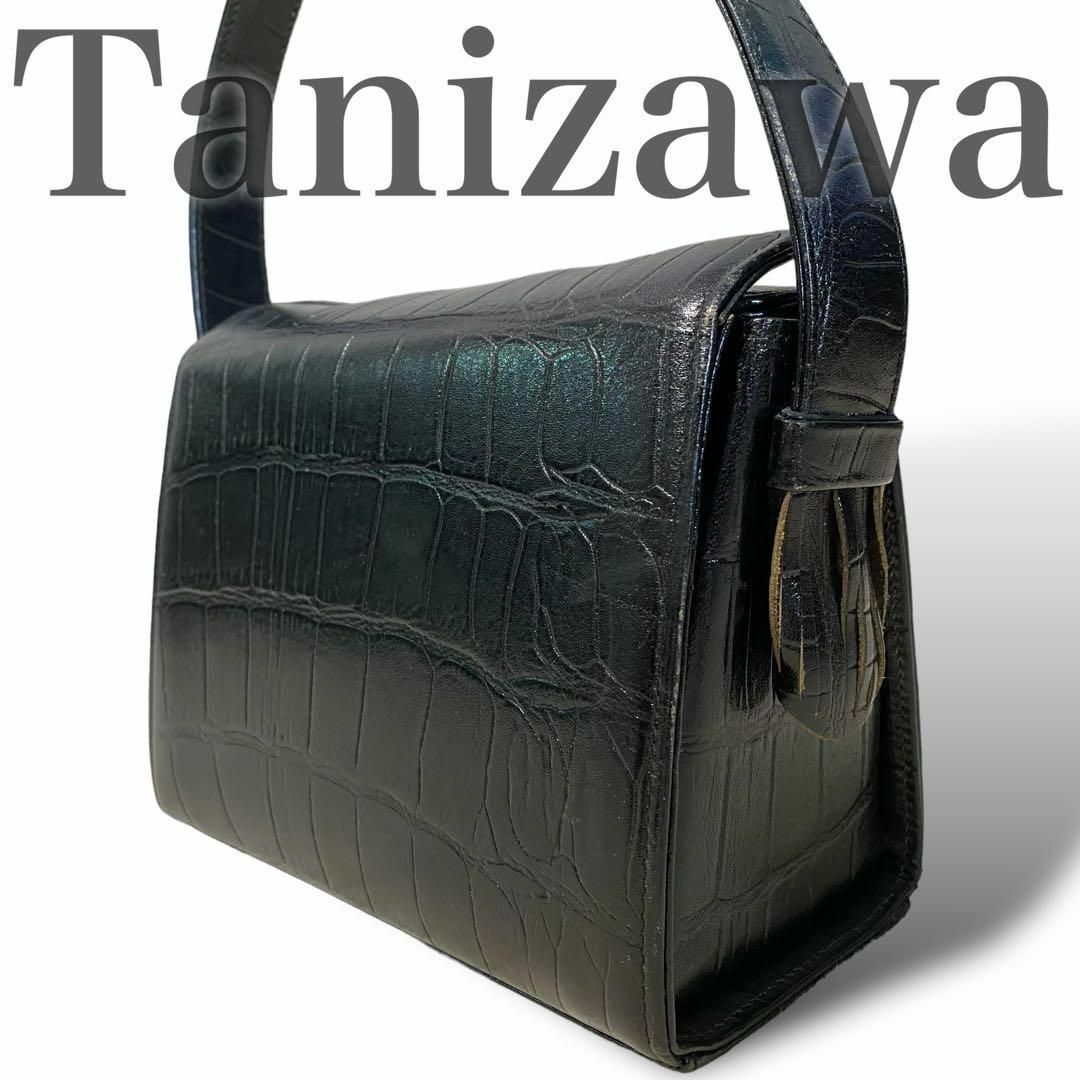 TANIZAWA(タニザワ)の銀座タニザワ　フォーマルバッグ　ブラック　冠婚葬祭　お葬式　レディース レディースのバッグ(ハンドバッグ)の商品写真