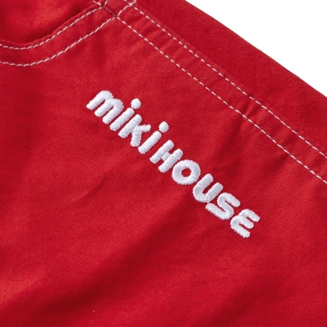 mikihouse(ミキハウス)の新品　miki HOUSE ミキハウス ６分丈パンツ　レッド　赤 キッズ/ベビー/マタニティのキッズ服女の子用(90cm~)(パンツ/スパッツ)の商品写真