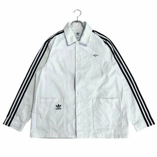 7002 美品 adidas × NOAH コラボPジャケット ホワイト 3XL(カバーオール)