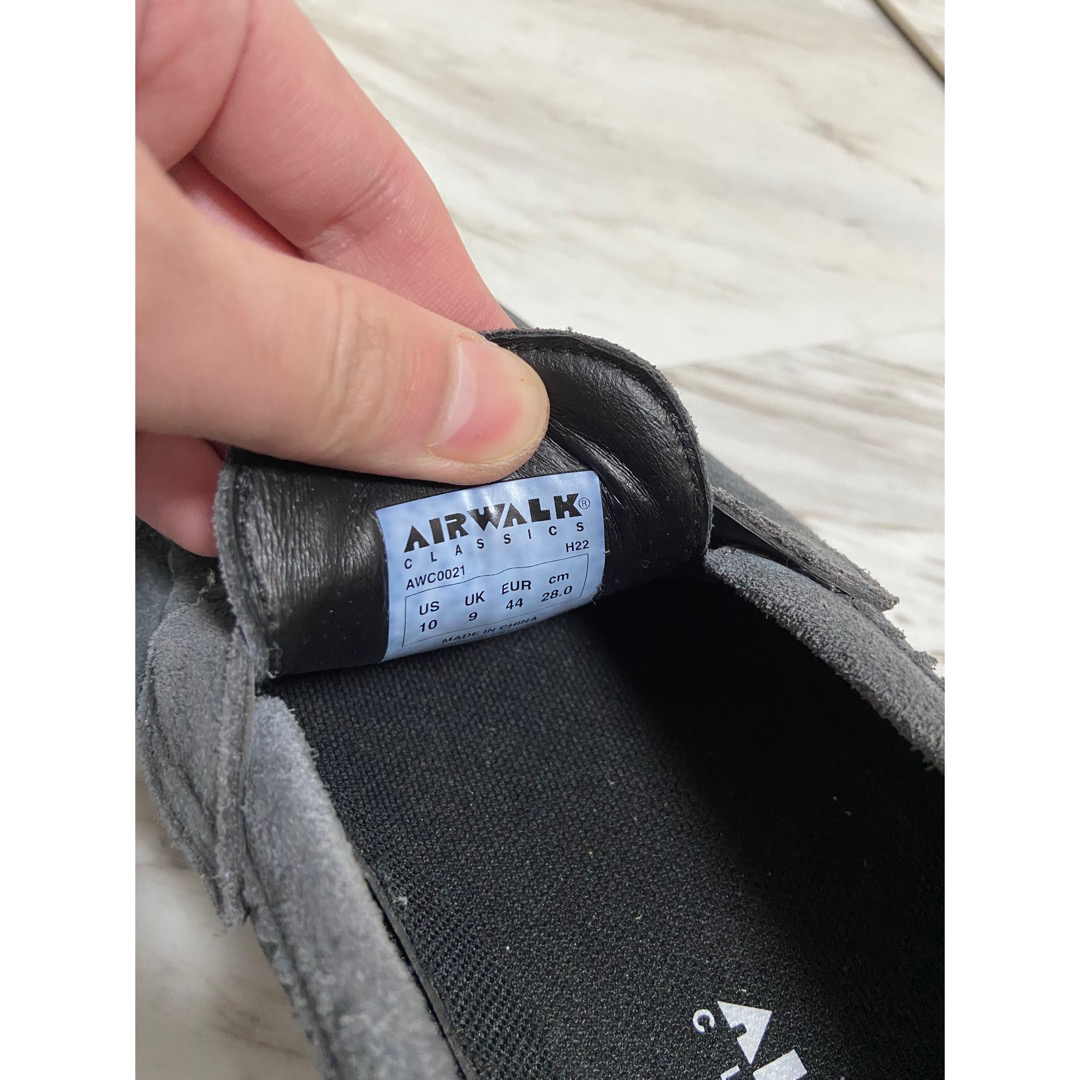 AIRWALK(エアウォーク)の美品 airwalk エアウォーク グレー deckout ローファー us10 メンズの靴/シューズ(スニーカー)の商品写真