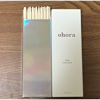 オホーラ(ohora)のohora ロングウッドスティック　44本(ネイル用品)
