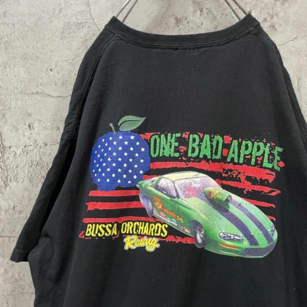 ONE BAD APPLE バックプリント USA輸入 アメ車 Tシャツ メンズのトップス(Tシャツ/カットソー(半袖/袖なし))の商品写真