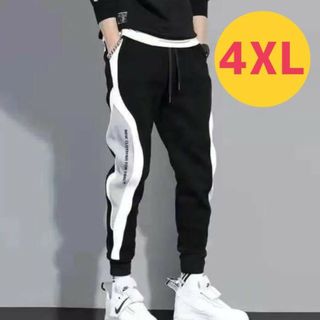 メンズ イージーパンツ スウェット 4XL 黒 ジョガー トレーニングウェア 夏(その他)