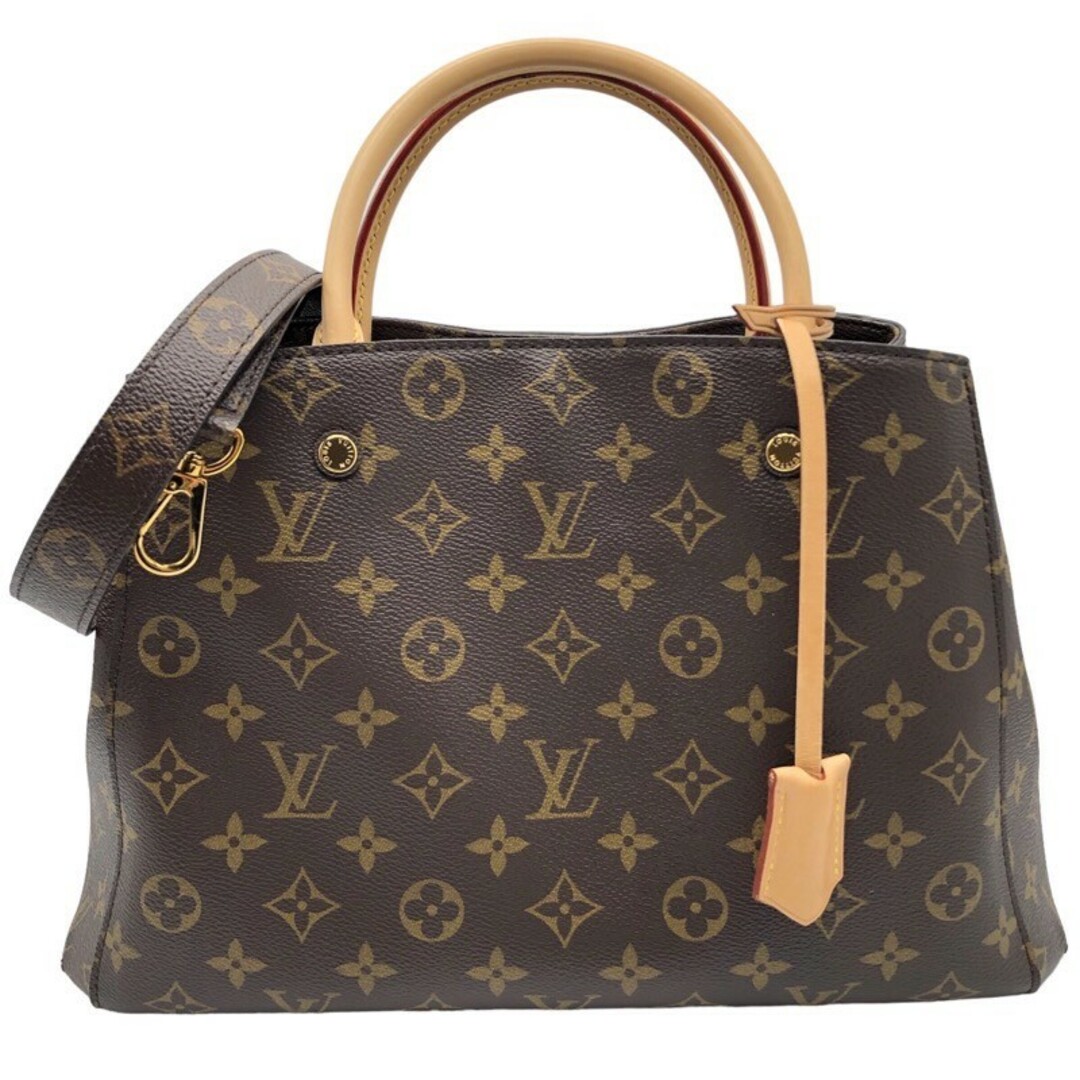 LOUIS VUITTON(ルイヴィトン)の　ルイ・ヴィトン LOUIS VUITTON モンティーニュMM M41056 ブラウン×GD金具 レディース ショルダーバッグ レディースのバッグ(ショルダーバッグ)の商品写真