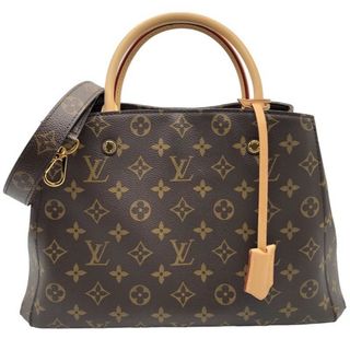 ルイヴィトン(LOUIS VUITTON)の　ルイ・ヴィトン LOUIS VUITTON モンティーニュMM M41056 ブラウン×GD金具 レディース ショルダーバッグ(ショルダーバッグ)