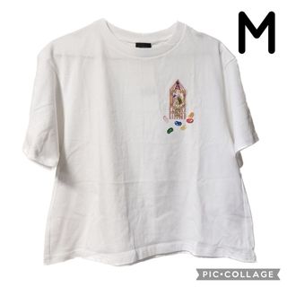 ジーユー(GU)の◆ GU ハリーポッター グラフィックT 百味ビーンズ ホワイト 半袖 M(Tシャツ(半袖/袖なし))