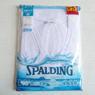 スポルディング(SPALDING)の新品 SPALDING スポルディング V首 スリーブレス 2枚組 セット M (Tシャツ/カットソー(半袖/袖なし))