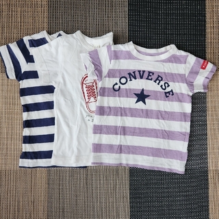 コンバース(CONVERSE)の110cm Tシャツ 3点セット まとめ売り   アプレレクール convers(Tシャツ/カットソー)