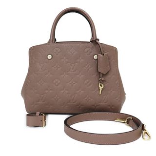 ルイヴィトン(LOUIS VUITTON)のルイ ヴィトン モンテーニュ BB 2way ショルダー 斜め掛け ハンドバッグ モノグラムアンプラント レザー トープ ベージュ ゴールド金具 M50693 LOUIS VUITTON（未使用保管品）(ハンドバッグ)