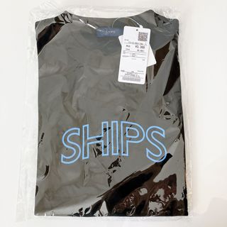 【新品•未使用】SHIPS ラウンド プリント ロゴ Tシャツ