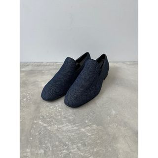 ザラ(ZARA)のザラ マン デニム スリッポン ネイビー 40 ZARA MAN ローファー(スリッポン/モカシン)