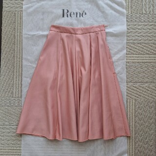 ルネ(René)のrene☆ルネピンクスカートフレアー34(ひざ丈スカート)