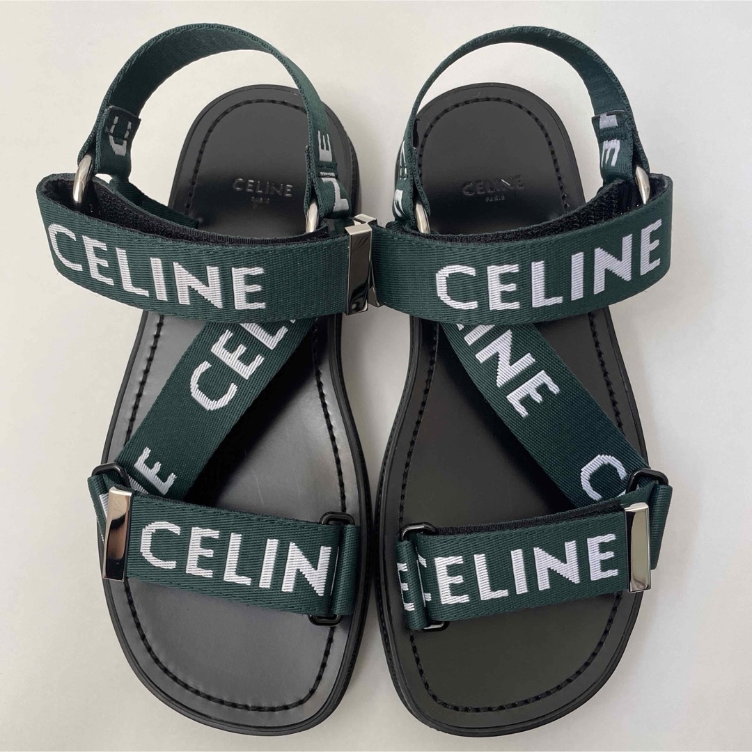CELINE - 未使用 CELINE レオ ストラッピーサンダル CELINE ジャ CELINE - 未使用 CELINE レオ ストラッピーサンダル CELINE ジャ