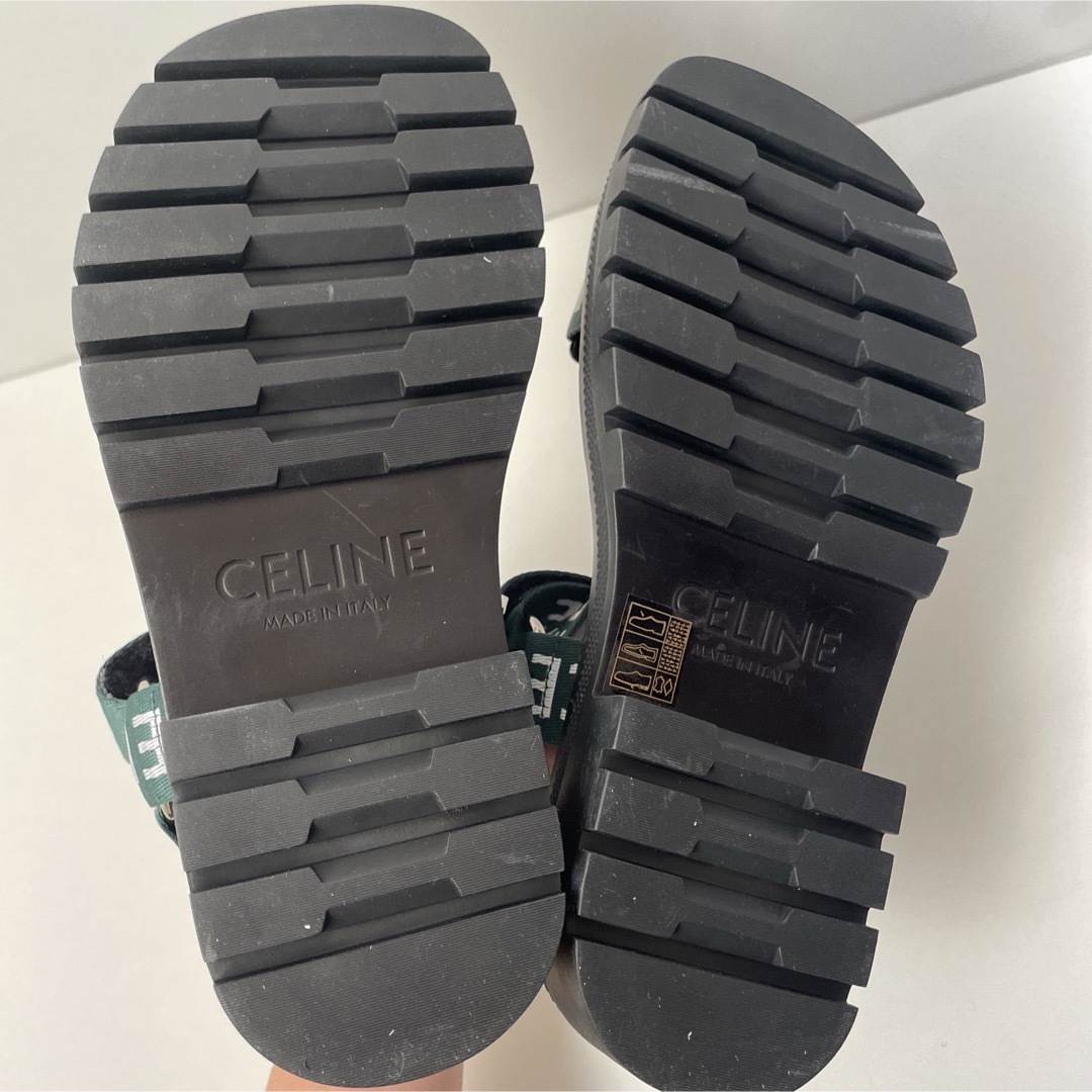CELINE - 未使用 CELINE レオ ストラッピーサンダル CELINE ジャ CELINE - 未使用 CELINE レオ ストラッピーサンダル CELINE ジャ