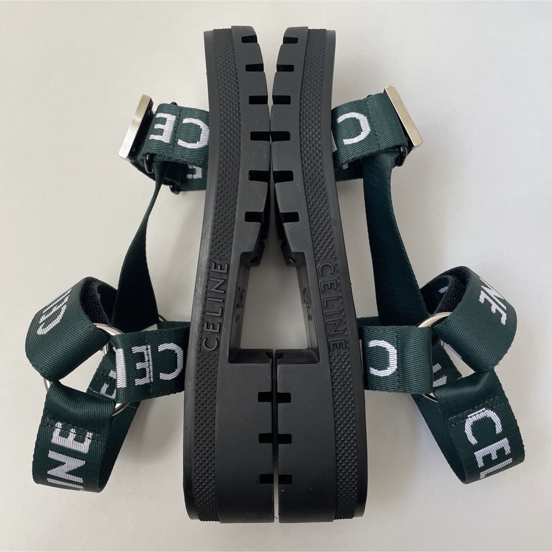 CELINE - 未使用 CELINE レオ ストラッピーサンダル CELINE ジャ CELINE - 未使用 CELINE レオ ストラッピーサンダル CELINE ジャ