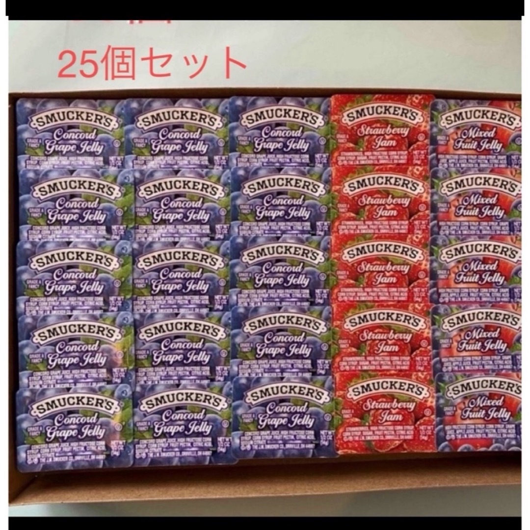 スマッカーズ　ジャム　25個セット 食品/飲料/酒の加工食品(缶詰/瓶詰)の商品写真