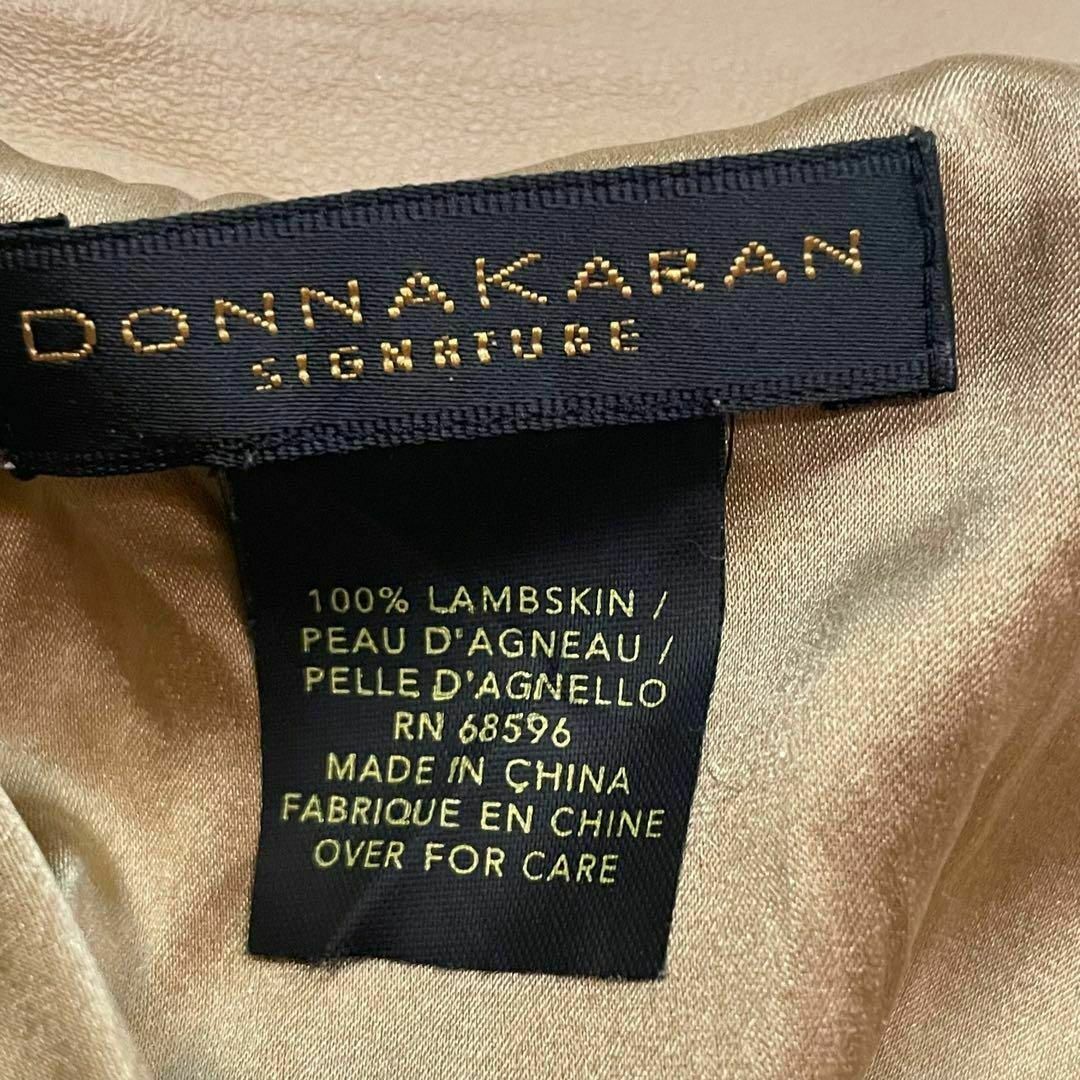 Donna Karan(ダナキャラン)のダナキャラン　ラムスキン　レザースカート　ベージュ　M レディースのスカート(ロングスカート)の商品写真