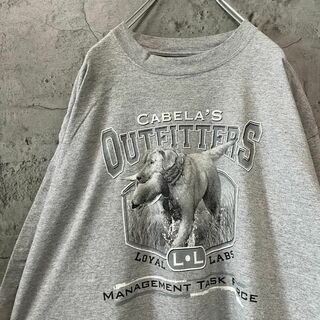 OUTFITTERS 猟犬 アニマル USA輸入 オーバー Tシャツ(Tシャツ/カットソー(半袖/袖なし))