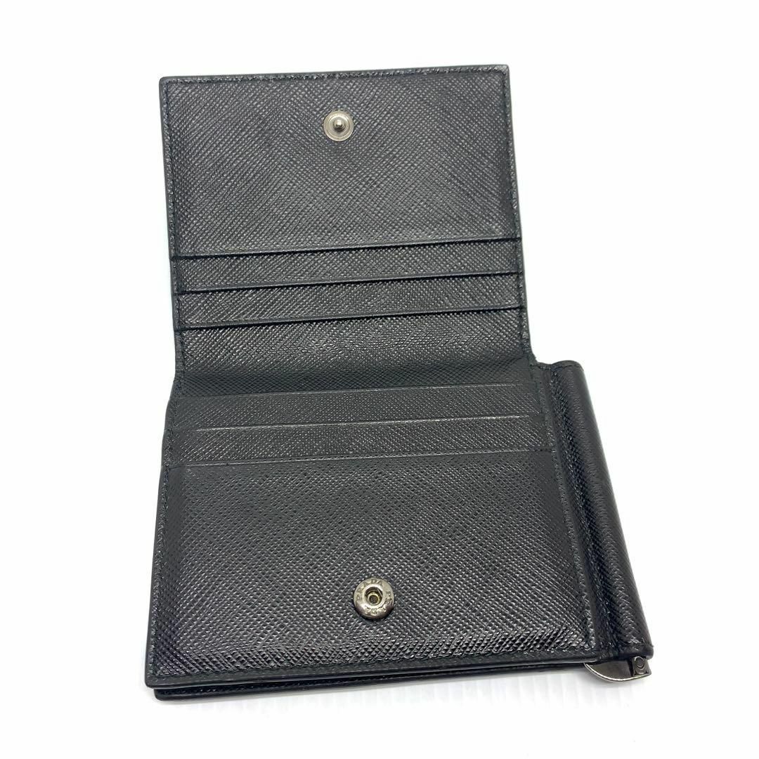 PRADA(プラダ)のPRADA マネークリップ付き サフィアーノレザー 財布 0513s16 メンズのファッション小物(マネークリップ)の商品写真