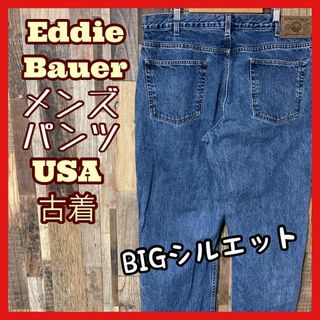 エディーバウアー メンズ 2XL 38 デニム ブルー パンツ 古着 90s